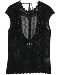 Isabel Marant - Scalloped Openwork Top - Lyst