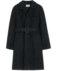 Lemaire - Mantel Met Ceintuur - Lyst