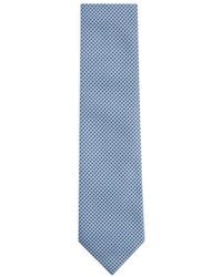 ZEGNA - Corbata de seda con motivo geométrico - Lyst