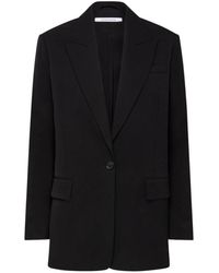 Another Tomorrow - Oversized Peak-Lapel Blazer - Lyst