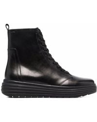Geox - Chunky Lace-Up Boots - Lyst