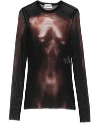 Jean Paul Gaultier - Mesh Top Met Print - Lyst