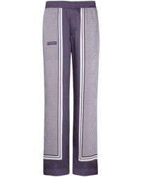 Balmain - Vertical-print Straight-leg Trousers - Lyst