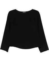 Emporio Armani - クロップドスリーブ トップ - Lyst
