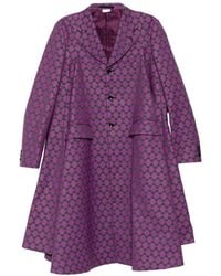 Comme des Garçons - Geometric-Pattern Single-Breasted Coat - Lyst