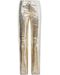 Proenza Schouler - Metallic Leather Trousers - Lyst