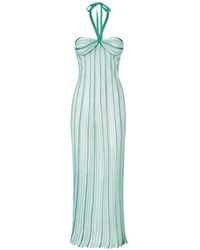 Missoni - Striped Halterneck Beach Dress - Lyst