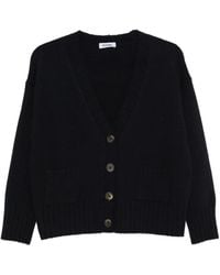 Base London - V-Neck Button-Up Cardigan - Lyst
