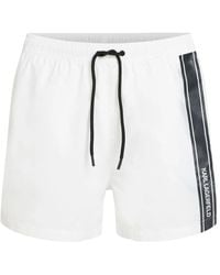 KARL LAGERFELD - Side-Stripe Swim Shorts - Lyst