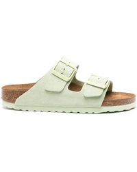 Birkenstock - Arizona Suede Slides - Lyst