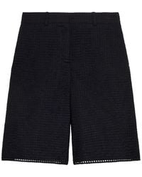 Another Tomorrow - Bermudas A Cuadros Gingham - Lyst