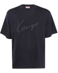 KENZO - Logo-Embroidered T-Shirt - Lyst