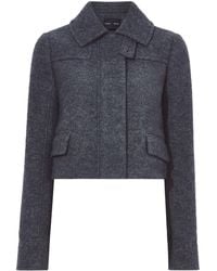 Proenza Schouler - Zipped Wool Cropped Jacket - Lyst