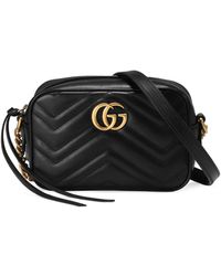 Gucci - GG Marmont Mini Leather Bag - Lyst