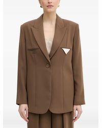 ARMANI EXCHANGE - Peak-Lapel Single-Breasted Blazer - Lyst