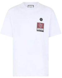 Philipp Plein - Round Neck T-Shirt Tennis Society Label - Lyst