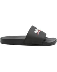 Balenciaga - Pantoletten Mit Logo-Prägung - Lyst