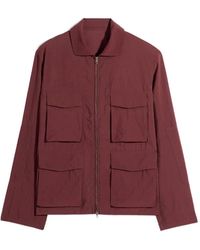 Lemaire - Four-Pocket Zip-Up Long Sleeve Jacket - Lyst