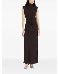 ROTATE BIRGER CHRISTENSEN - Vestido Largo Fruncido - Lyst