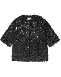 Munthe - Sequin-Embellished Fringed Jacket - Lyst