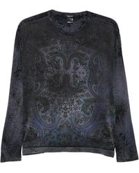 Avant Toi - Paisley-Print Sweater - Lyst