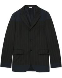 Comme des Garçons - Panelled Striped Blazer - Lyst