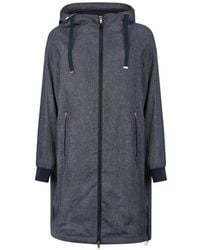 Herno - Hooded Zip-Fastening Coat - Lyst