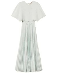 Twinset - Crêpe De Chine Pleated Dress - Lyst
