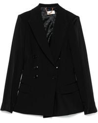 Elisabetta Franchi - Double-Breasted Tailored Jacket - Lyst