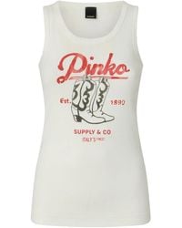 Pinko - Print Tank Top - Lyst