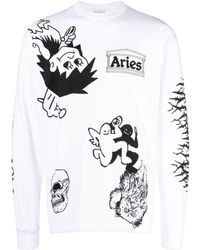 Aries - グラフィック ロングtシャツ - Lyst