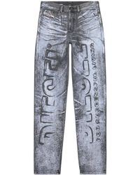 DIESEL - 2010 D-Macs Jeans mit Logo-Print - Lyst