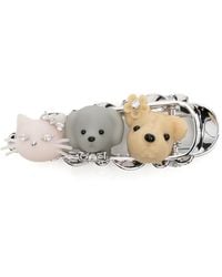 YVMIN - Crystal-Embellished Animal Hair Clip - Lyst