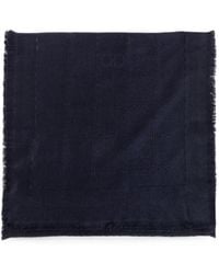 Ferragamo - Gancini Jacquard Fringed Scarf - Lyst