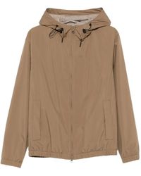 Lardini - Drawstring Hooded Jacket - Lyst