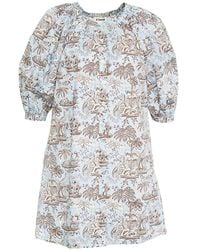 STAUD - Vincent Short-Sleeve Dress - Lyst