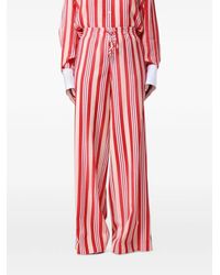 Ermanno Scervino - Striped Wide-Leg Trousers - Lyst