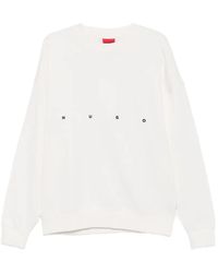 BOSS - Graphic-Print Logo-Embroidered Sweater - Lyst
