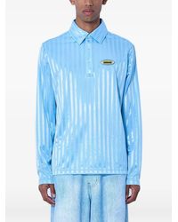 METALWOOD STUDIO - Striped Logo-Patch Polo Shirt - Lyst