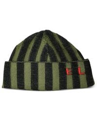 Eckhaus Latta - Striped Logo-Intarsia Beanie Hat - Lyst
