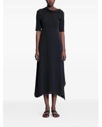 The Row - Faded Cowl Midi Dress - Lyst