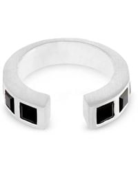 Tom Wood - Sterling Gate Square Onyx Ring - Lyst