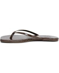TKEES - Lily Croc-Effect Flat Sandals - Lyst