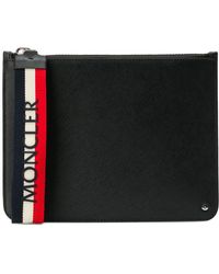 Moncler Zipped Logo Wallet - Black