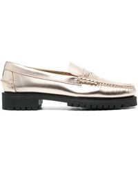 Sebago - Dan 20Mm Metallic Leather Loafers - Lyst