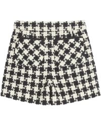 Valentino Garavani - Damier Light Tweed Shorts - Lyst