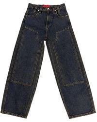 Eckhaus Latta - Contrast-Stitching Jeans - Lyst