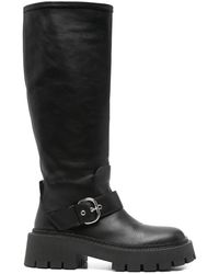 Vic Matié - Buckle-Fastening Knee-High Boots - Lyst