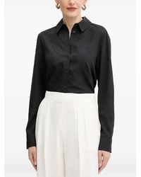 Guess - Beaded Collared Blouse - Lyst