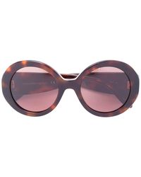 McQueen - Runde Sonnenbrille - Lyst